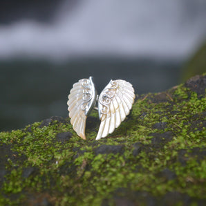 Silver Shell Angel Ring
