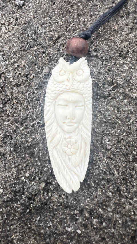 Owl Meditation Totem Necklace