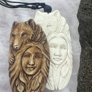 Sacred Wolf Totem Necklace