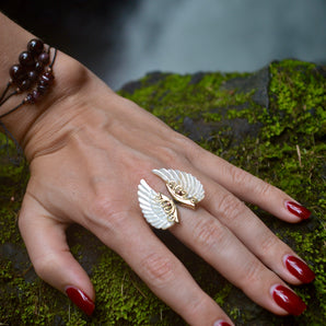 Brass Shell Angel Ring