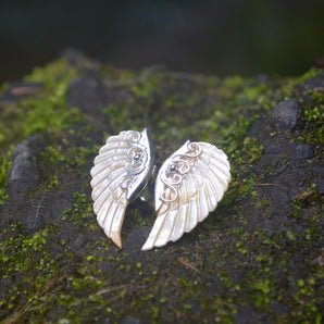 Silver Shell Angel Ring