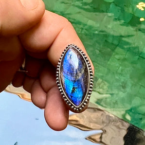 Blue Labradorite Ring