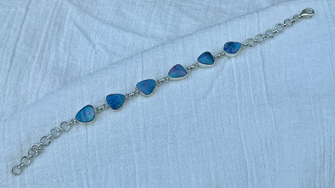 Opal & Sterling Silver Bracelet