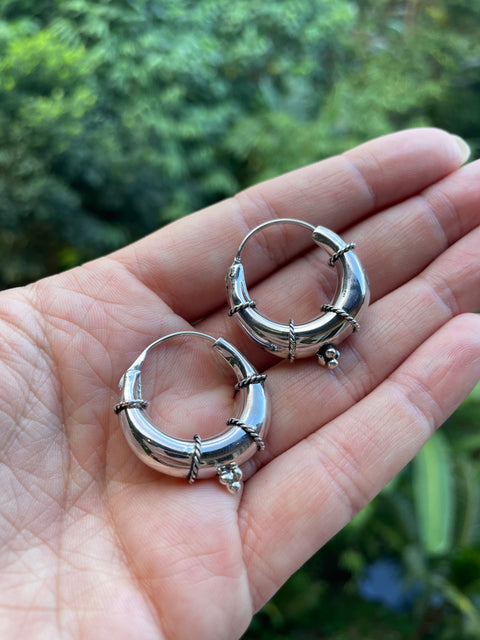 Kaia Sterling Silver Hoops