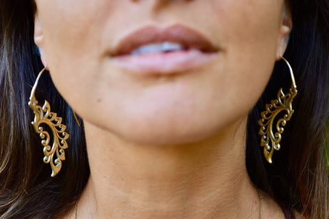 Tribal Brass Earrings