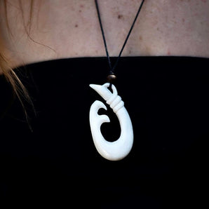 Hand Carved Bone Necklace
