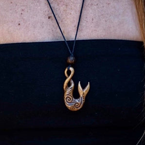 Infinity Whale Tail Pendant