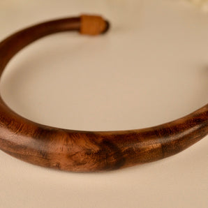 Stunning Hand Carved Wood Necklace