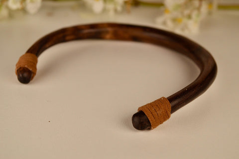 Stunning Hand Carved Wood Necklace