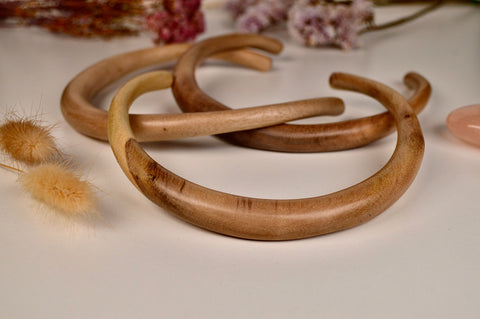 Hand Carved Eucalypt Wood Neck Collar
