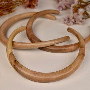 Hand Carved Eucalypt Wood Neck Collar