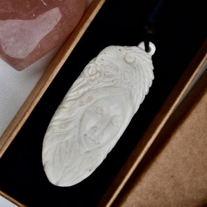 Handcarved eagle totem pendant
