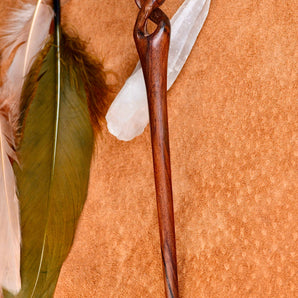 Hand Carved Infinity Hair-Pin