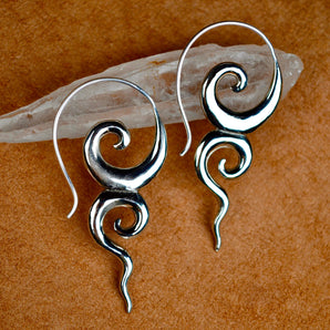 Silver River Goddess Earrings.