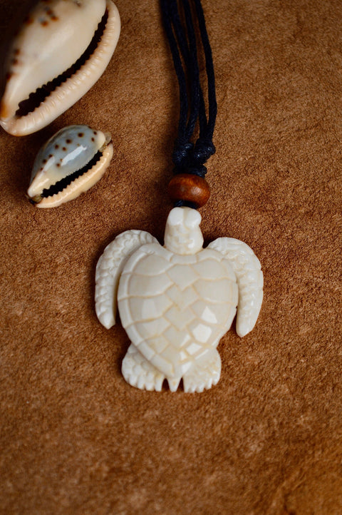 Hand carved Sacred Sea Turtle Pendant