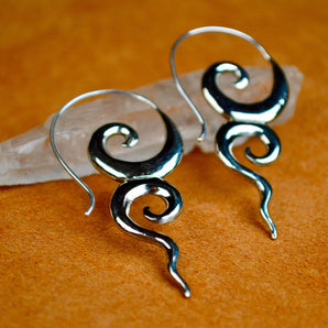 Silver River Goddess Earrings.