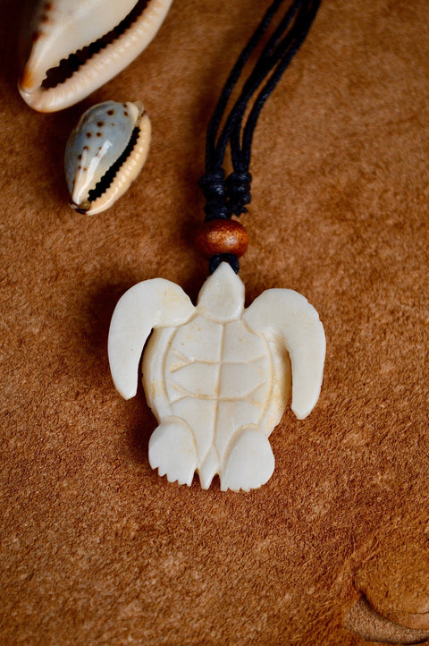 Hand carved Sacred Sea Turtle Pendant