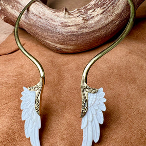 Bone & Brass Angel Collar