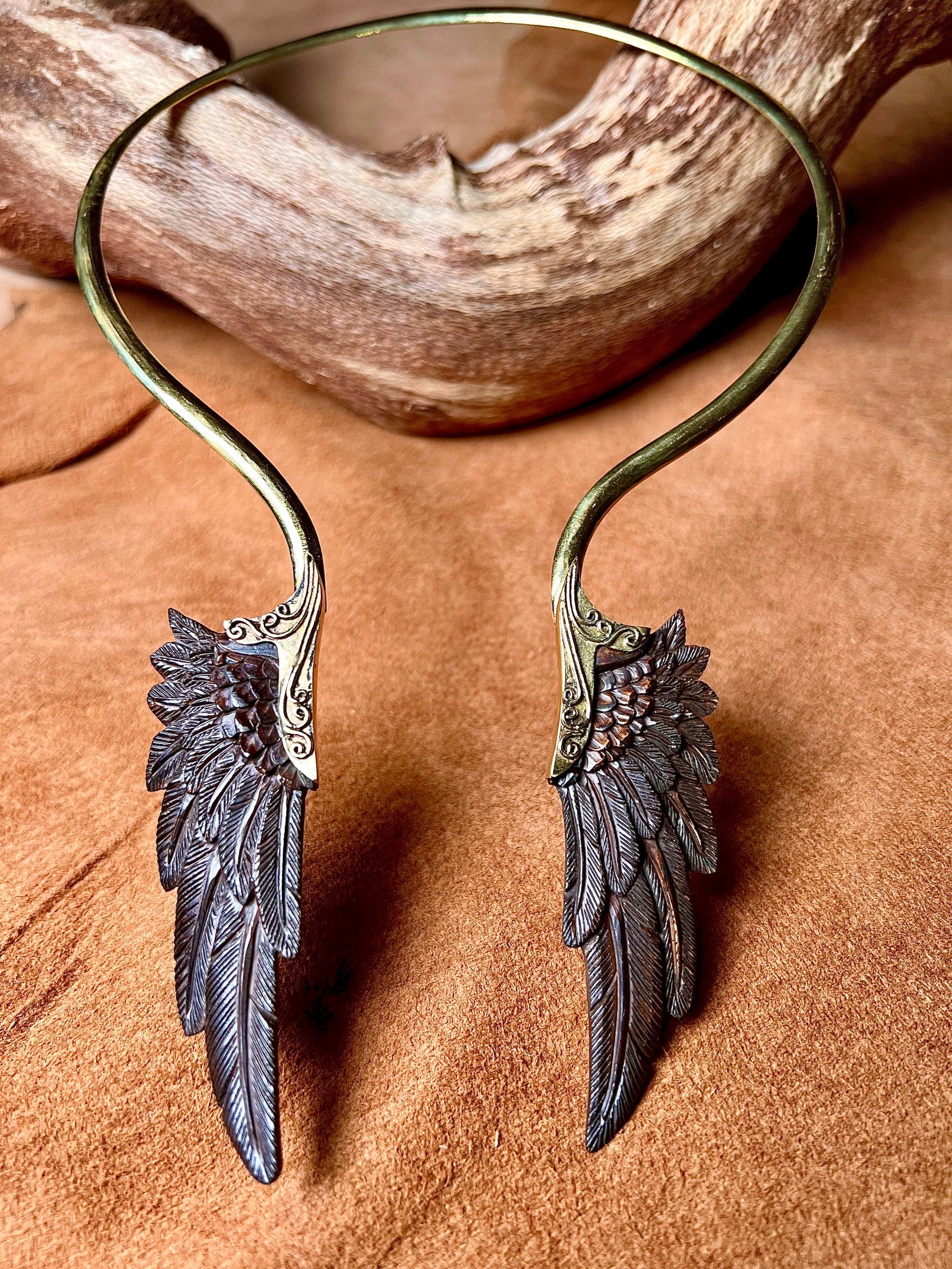 Brass on sale statement necklace