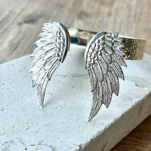 Silver Angel-Wing Bracelet