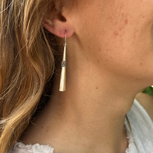 Tribal Pillar 925 Sterling Silver Earrings