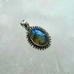Blue Labradorite Gypsy Pendant